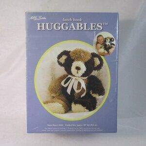 Latch Hook Huggables Buster Bear Kit #36101 MCG Textiles 20" Tall Plush - New